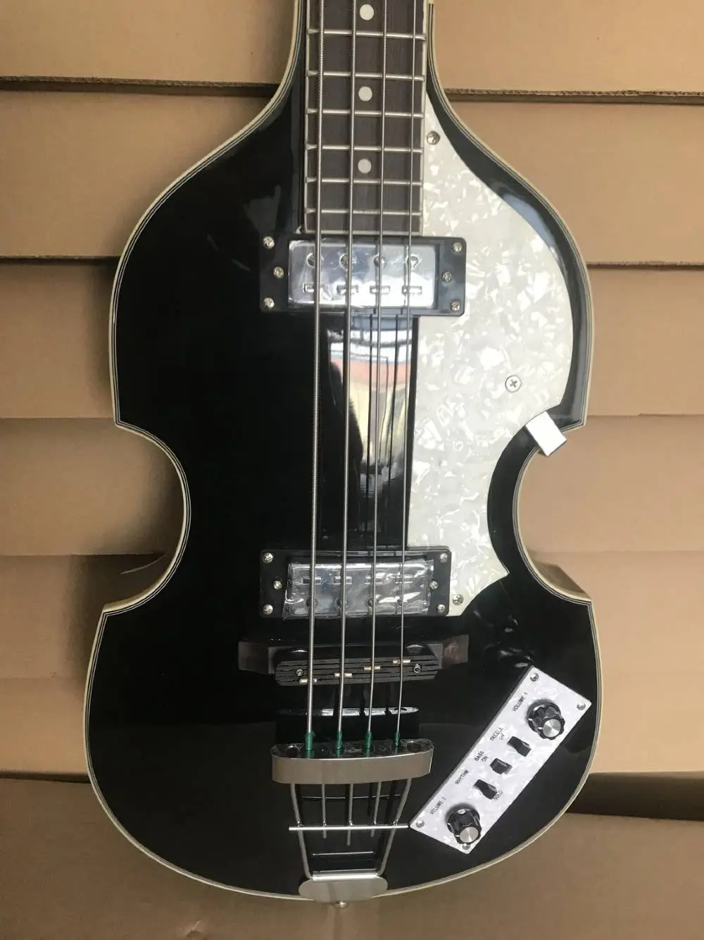 Hofner black H500/1 CT Contemporary Series Violin Bass Guitar Deluxe 4
