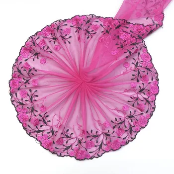 

23cm Width 15Y/lot Embroidery Lace DIY Toy Car with Barbie Doll Skirt Dress DIY Craft&Sewing Dress Clothing Accessories