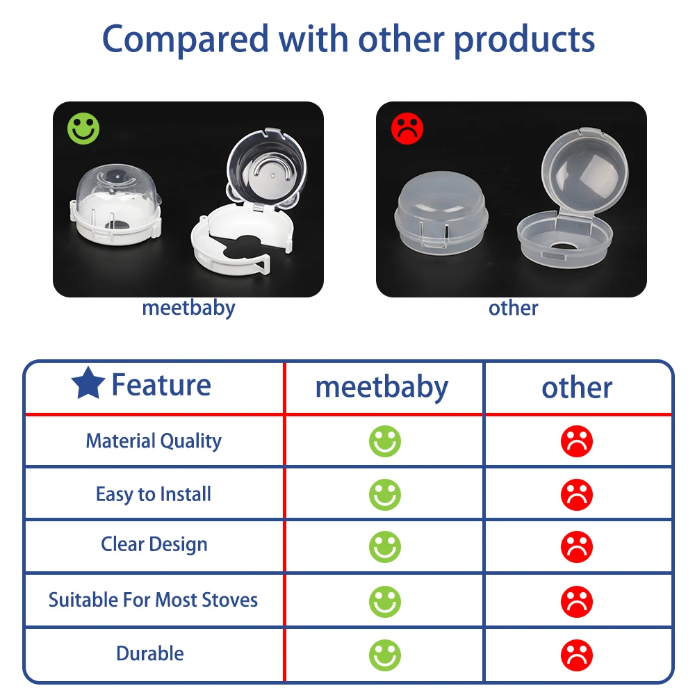 4PCS Child Safety Switch Cover Gas Stove Knob Protective Cover Children Safety lock Protection Products Kid Security