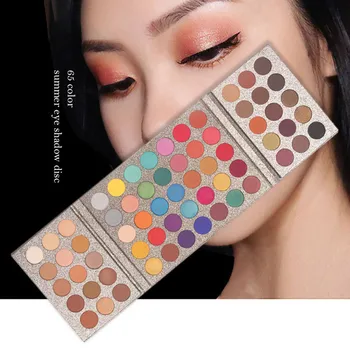

Wome Portable 65 Colors Eye Shadow Powder Highlight Face Eyeshadow Highlighter Powder Makeup Ladies Beauty Daily Professional