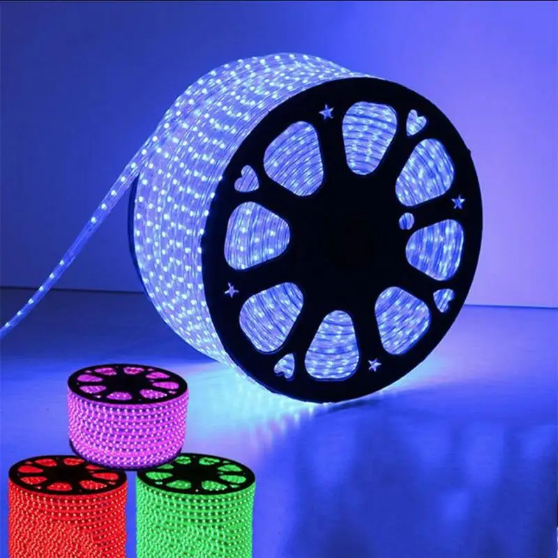 Гибкая светодиодная ленсветильник RGB 3014 5050 SMD 60 светодиодов на метр 220 В