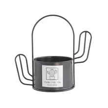 Североевропейский Железный кактус цветочный горшок цветочный магазин декоративный стеллаж контейнер креативный Портативный железный кожный бочонок