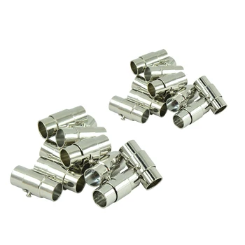 

20 Sets Leather-Kumihimo Glue In Magnetic Clasp Fit 4mm/6mm Leather-Kumihimo