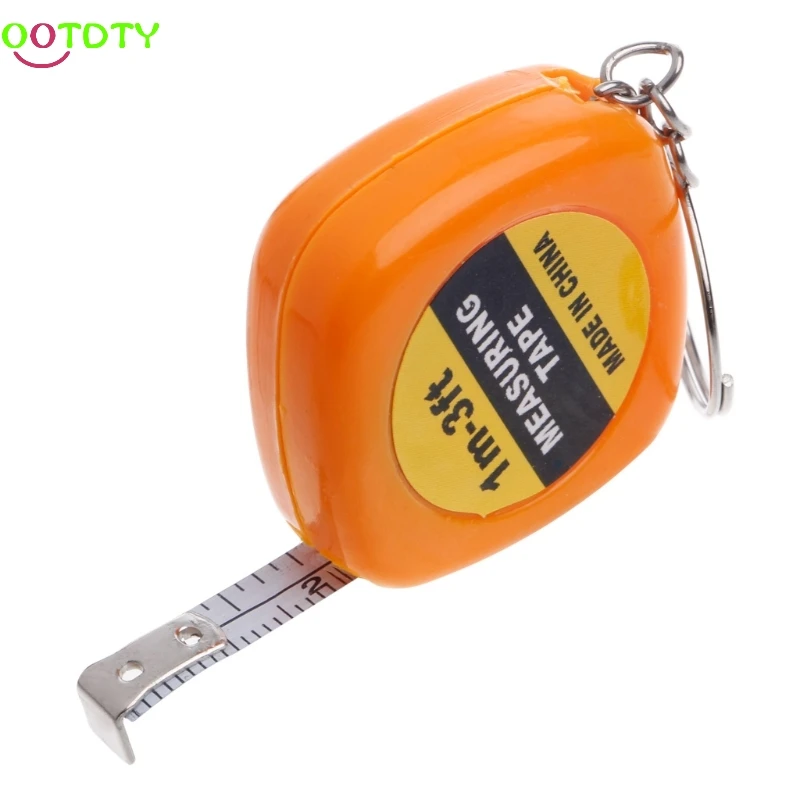 

Easy Retractable Ruler Tape Measure Mini Portable Pull Ruler Keychain 1m/3ft