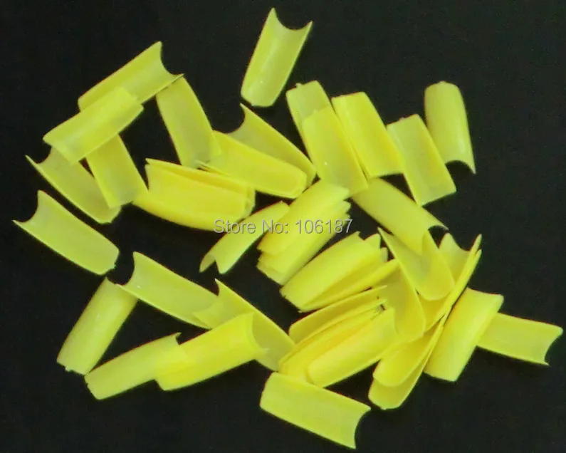 

Fake Nail False Tips 1000PCS Yellow Professional Fake False Nails Tips Acrylic Nail Tips