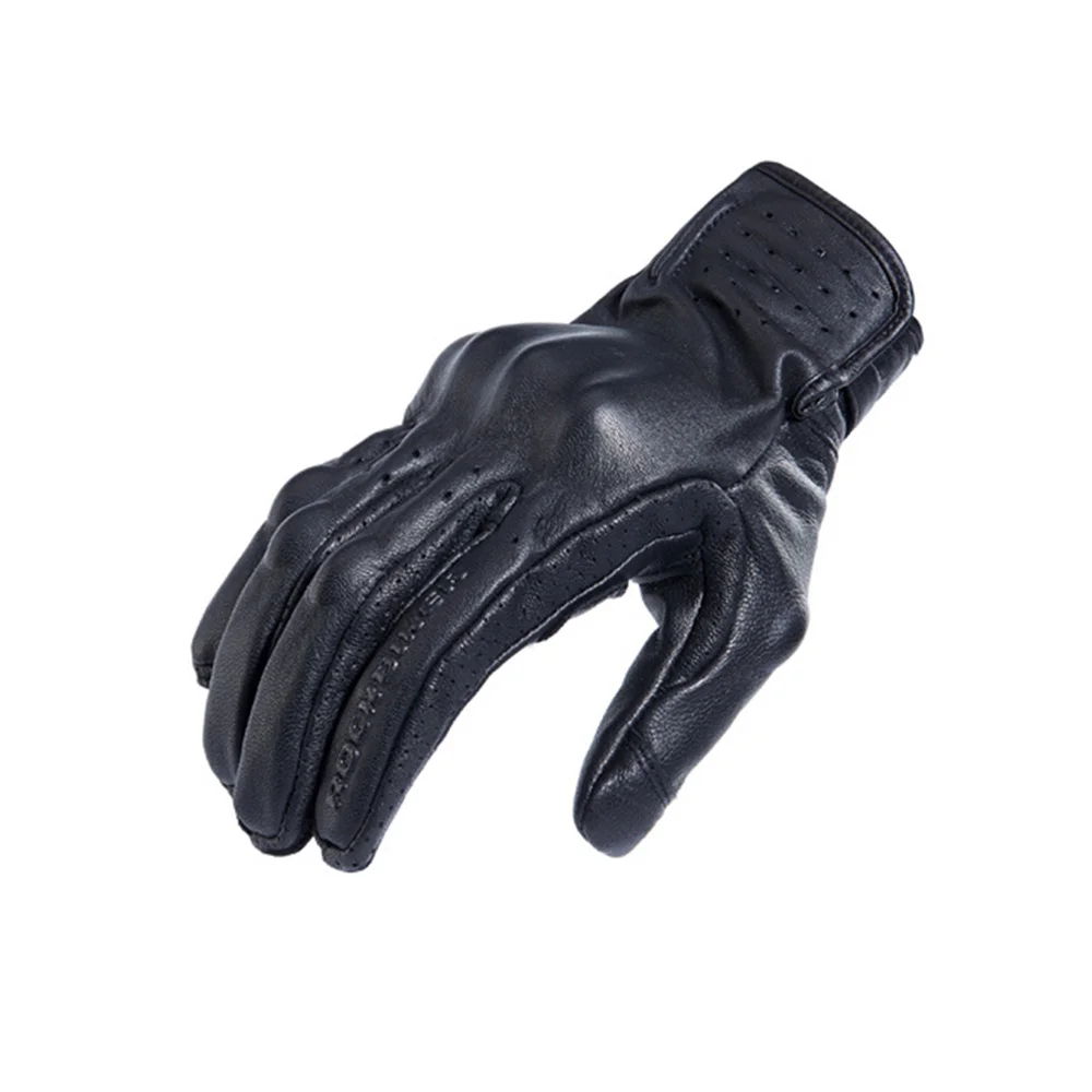 RidingTribe Damen Motorrad Handschuhe - Leder Touchscreen Pink ATV MBX