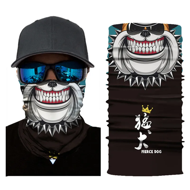 3D бесшовная Волшебная повязка на голову 3D изображение шеи гетры шеи Защита головы шарф маска на лицо Хэллоуин бандана головные уборы