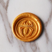 Паук сургучные печати пользовательский дизайн восковой печати печать приглашение, восковая печать, свадебная сургучная печать, DIY уплотнительная восковая печать с деревянной ручкой