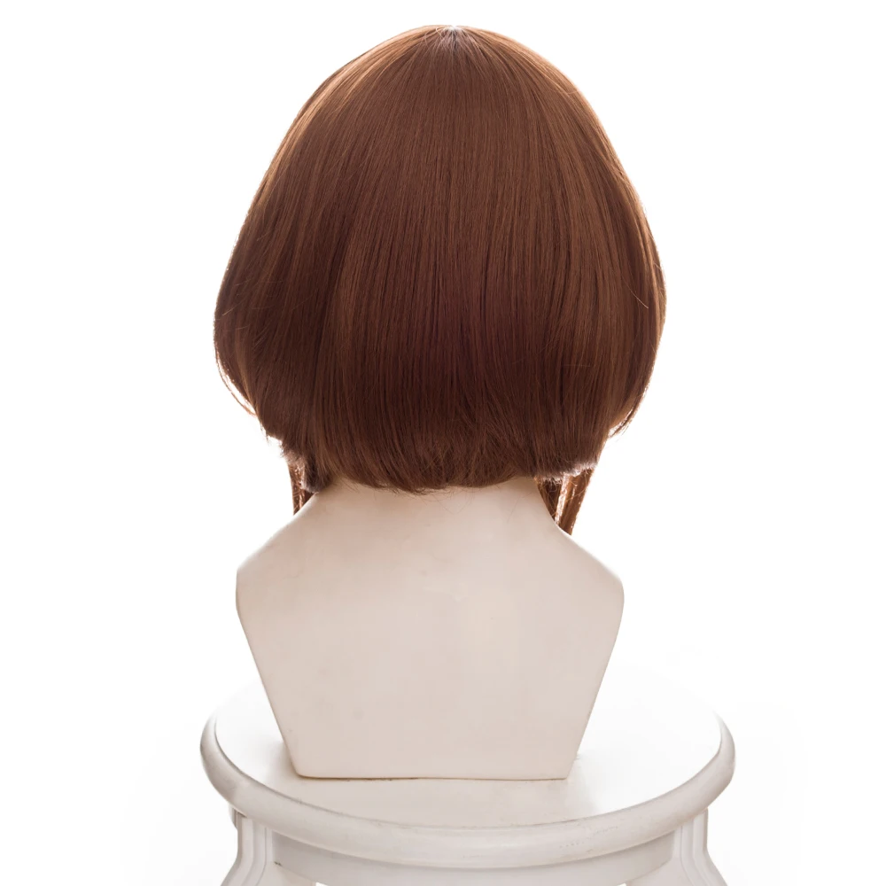 Парик для косплея Uraraka Ochako костюм моя геройская академия игры коричневый парик