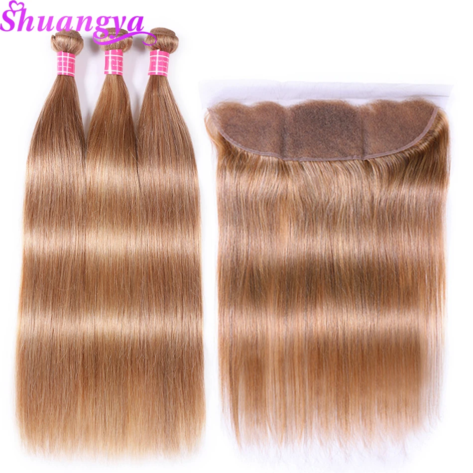 Pre-Colored Remy Bundles With Frontal Peruvian Straight Hair 13*4 Lace Frontal With Bundles Color Burg# 27# 30# 33# 99J# 4# Pre-Colored Remy Bundles With Frontal Peruvian Straight Hair 13*4 Lace Frontal With Bundles Color Burg# 27# 30# 33# 99J# 4#