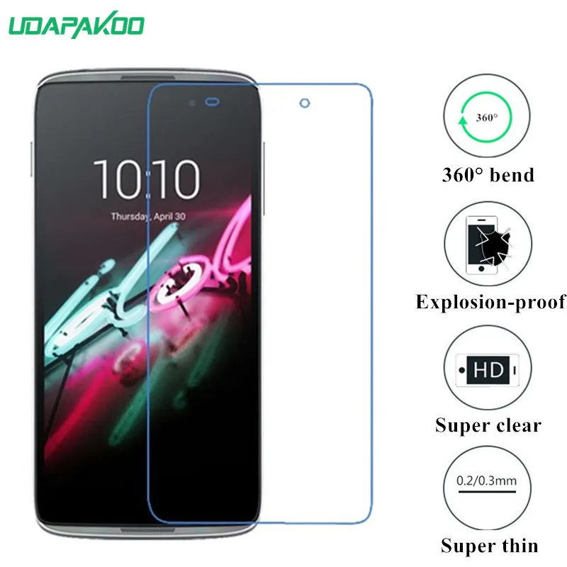 Udapakoo прозрачная закаленная (мягкое стекло) пленка для Alcatel One Touch Idol 3 4 7 6039 нано