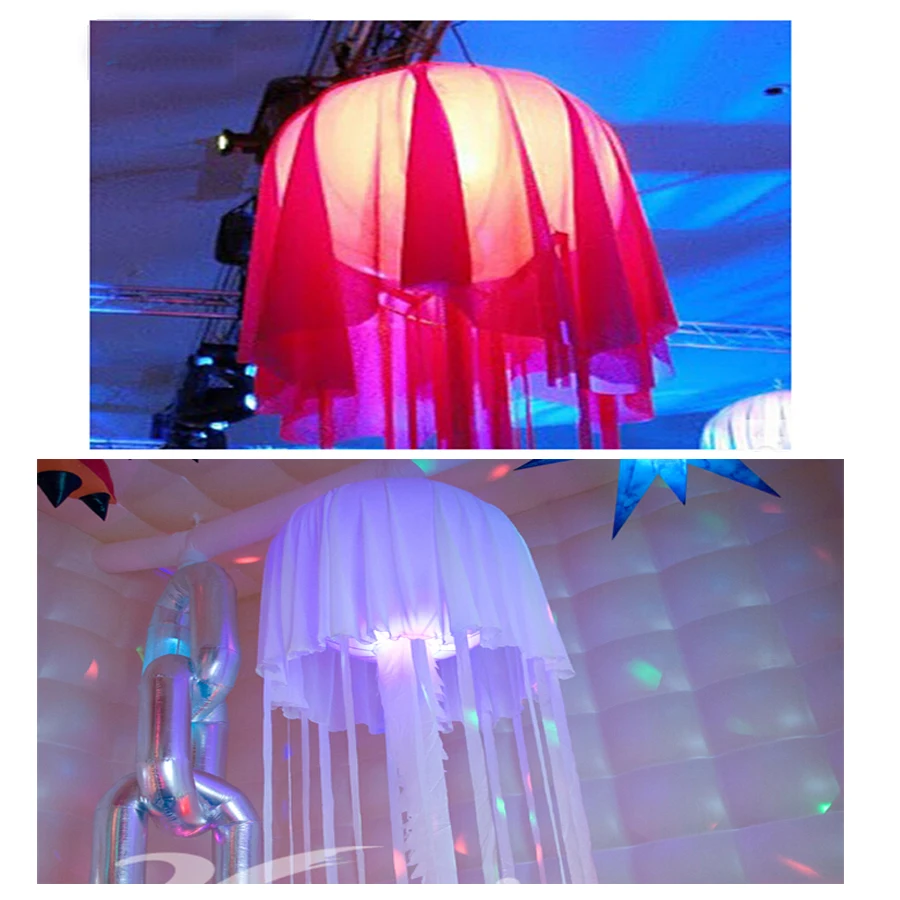 

1pcs Event Jellyfish Inflatable LED Light (diameter=1.2m ,height =4m ) ,with the Silent fan