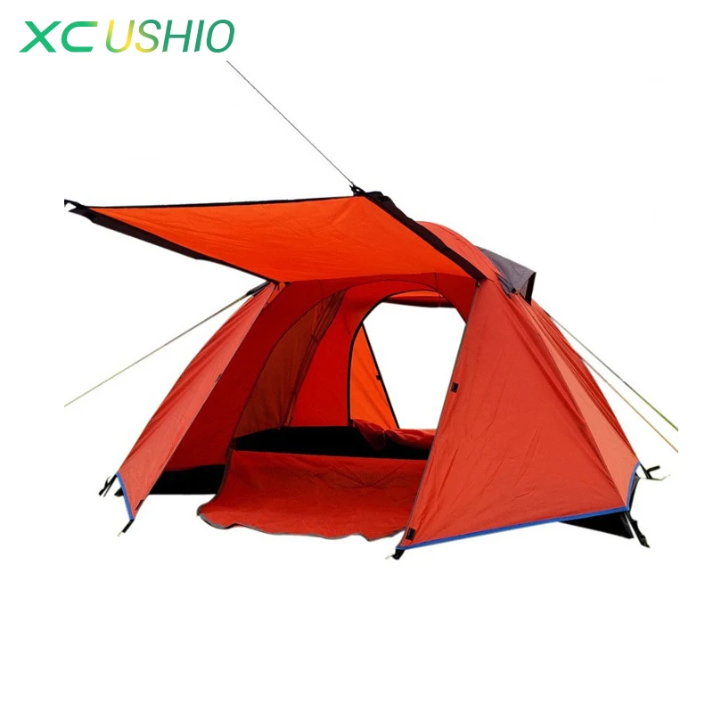 

2 Person Double Layer Outdoor Camping Tent Windproof Rainproof Mosquito Net Portable Summer Tent for Hunting Fishing On Sale