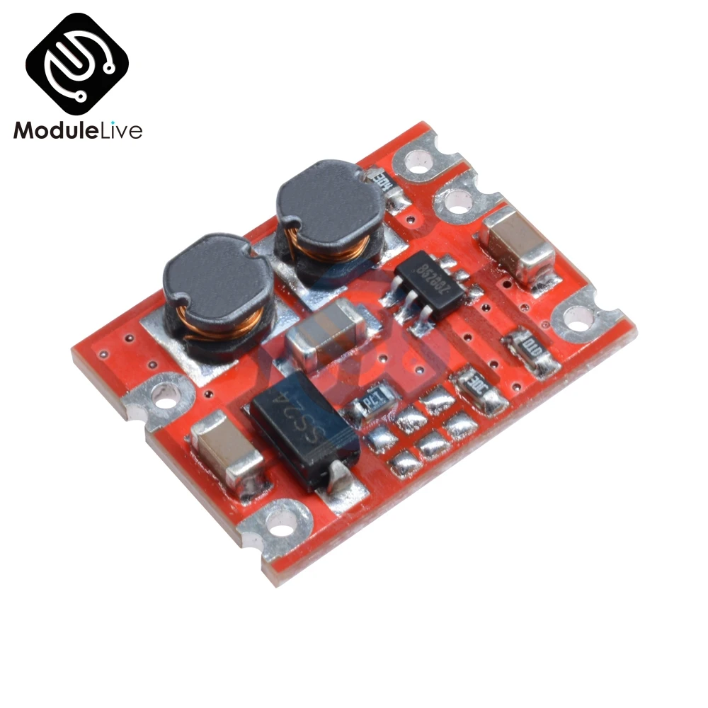 

S09 3.3V/5V/4.2V/9V/12V DC-DC Automatic Buck Boost Power Board Module Step Up and Down Board Input 3V-15V Electronic DIY PCB