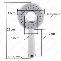 หัวฝักบัวน้ำฝนแรงดันสูงห้องน้ำอุปกรณ์เสริมคุณภาพสูงหัวฉีดน้ำทนทาน Rain สูงท่อฉีดน้ำแรงดัน 6