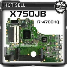 For Asus A750J A750JB K750J K750JB X750JB REV2 0 Mainboard With i7 4700HQ GT740M 2g ram