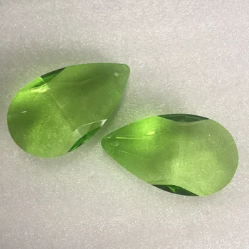 

10pcs Apple green Crystal Prisms Pendants Chandeliers Parts Lamp Lighting Hang Drops For Party