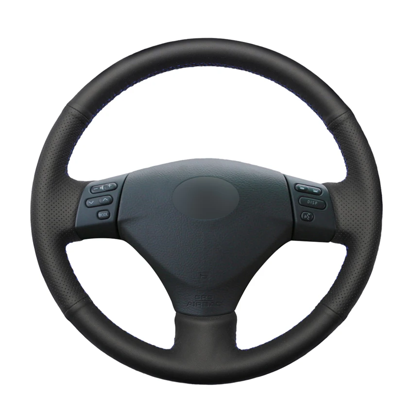 

Hand-stitched Black PU Artificial Leather Steering Wheel Cover for Lexus RX330 RX400h RX400 2004-2007 Toyota Corolla Verso Camry