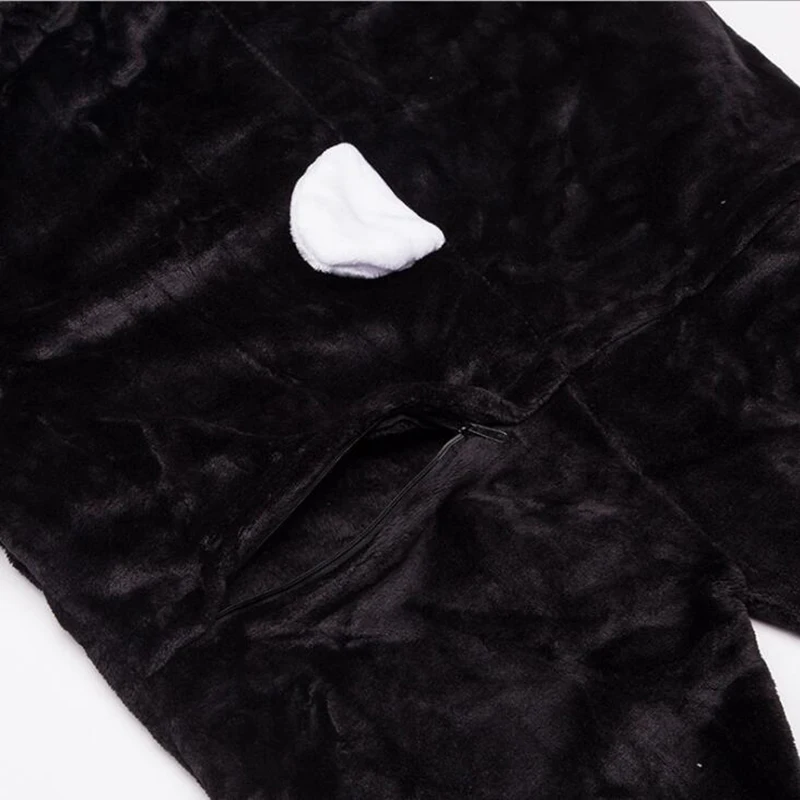 Kid Panda Kigurumi Onesies Child Animal Cosplay Costumes Cute Anime Jumpsuit Set Winter Party Black White Cloth With Shoe Kid Panda Kigurumi Onesies Child Animal Cosplay Costumes Cute Anime Jumpsuit Set Winter Party Black White Cloth With Shoe