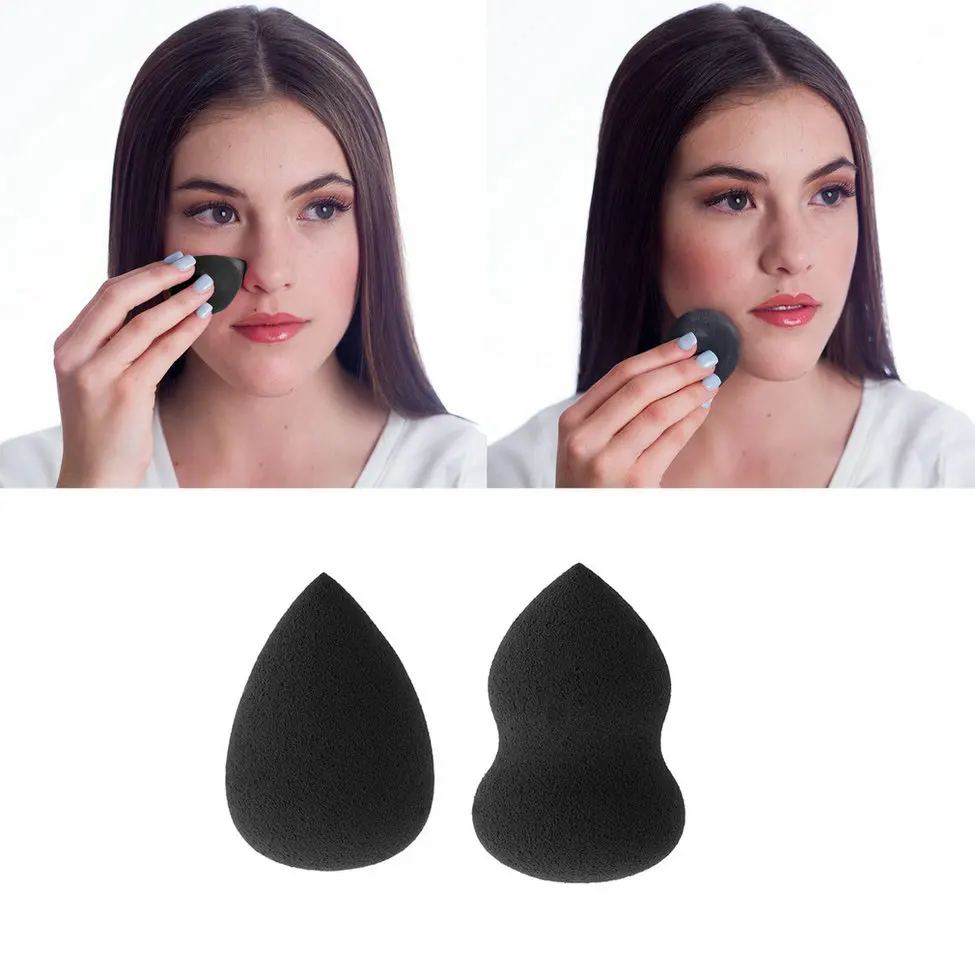  2Pcs Makeup Sponge Puff Blender Gourd+Waterdrop Smooth Foundation Powder 