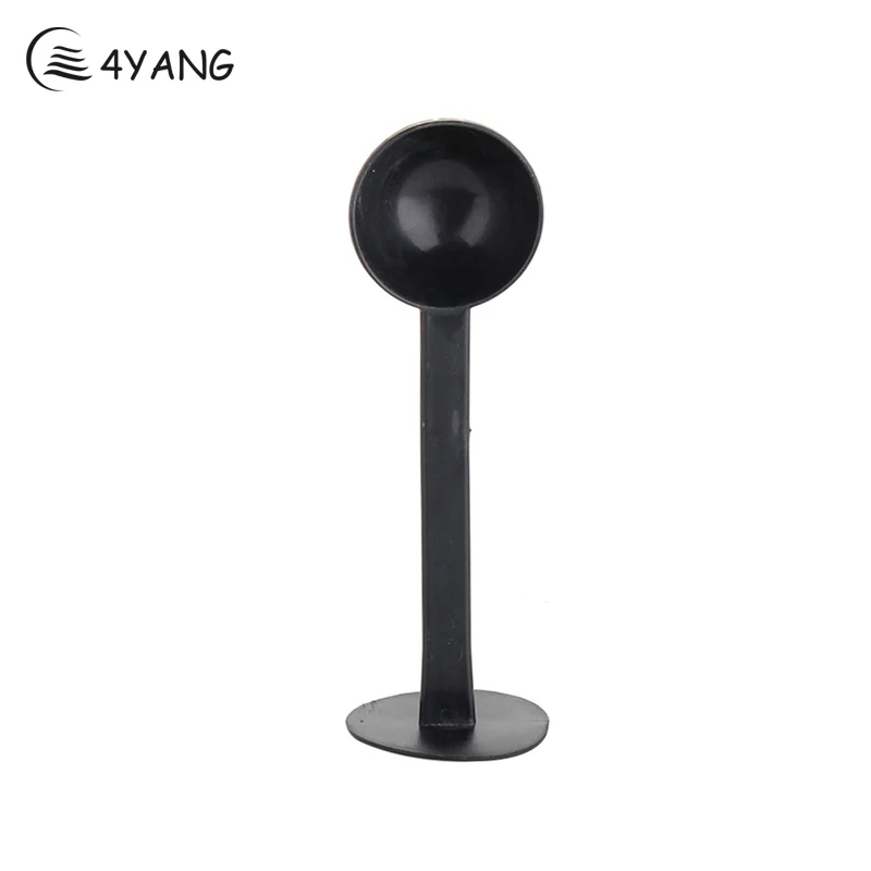 

4YANG 2in1 Coffee Measuring Spoon Black Tamping Scoop Professional Coffee Tamper Kitchen Sugar Spoons