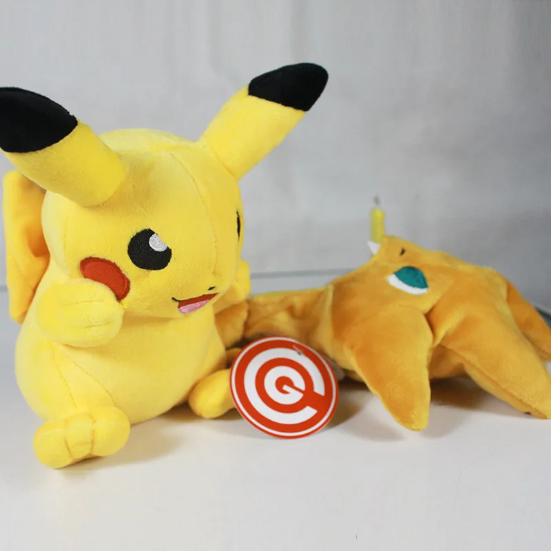New 25cm Pikachu Plush Toy Pocket Monster Pikachu Japan Movie Anime Stuffed Toys Dolls for Children Birthday Christmas Gifts