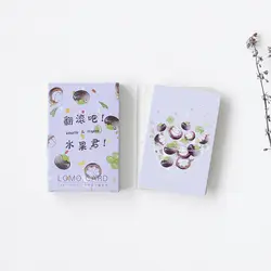 28 листов/набор креативных рулонов над Mr Fruit мини-открытка/поздравительная открытка/рождественские и новогодние подарки