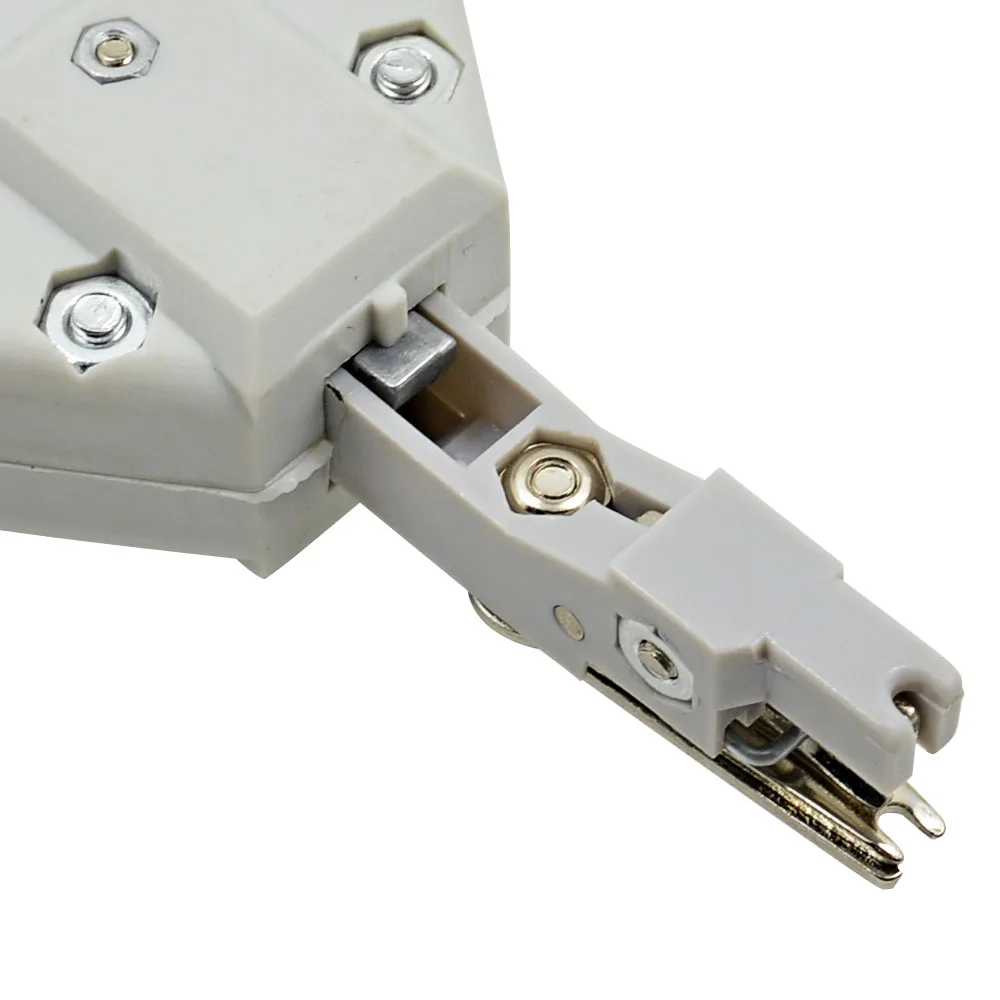 10 шт. серебристый Портативный крона телекоммуникационный телефонный проводной кабель RJ11 локальной сети Ethernet Cat5 RJ45 для заделки ящик для инструментов