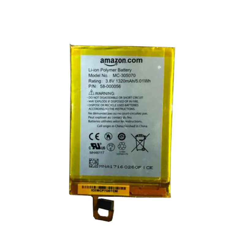 

1320mah battery for AMAZON Kindle Voyage NM460GZ 58-000056 MC-305070 S13-R2 S13-R2-A batteries