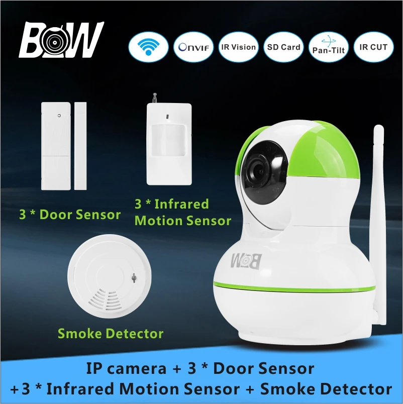 Wireless IP font b Camera b font Wi Fi 3 font b Door b font Sensor