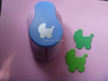 

free shipping 3" Baby carriage eva foam punch craft punch cortador de papel de scrapbook paper punches scrapbooking punchers