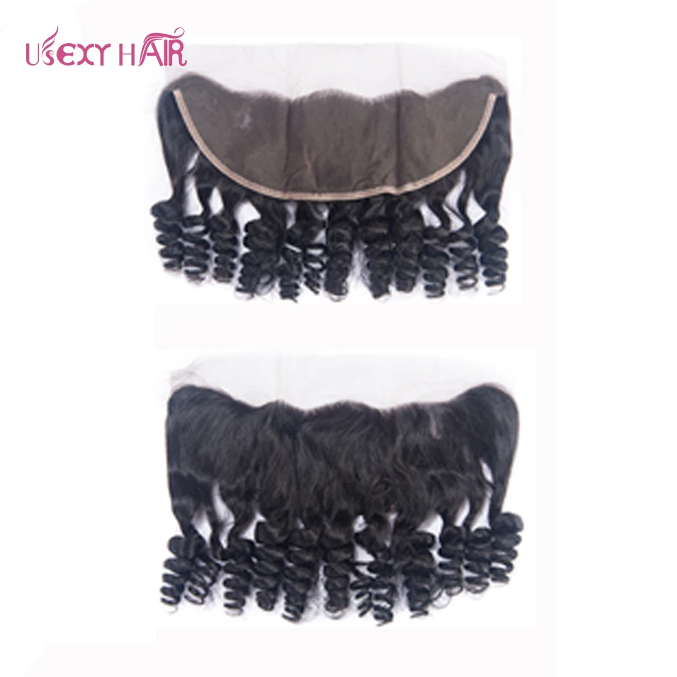 USEXY HAIR Loose wave Bundles with Closure Remy Human Hair Bundles With Lace Frontal Closure Malaysian Hair Bundles With Closure