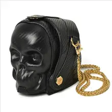 Brand Fashion Gothic Skull Retro Rock bag Women Shoulder Bags Phone Case Holder Purses and Handbags Crossbody Bag 2017