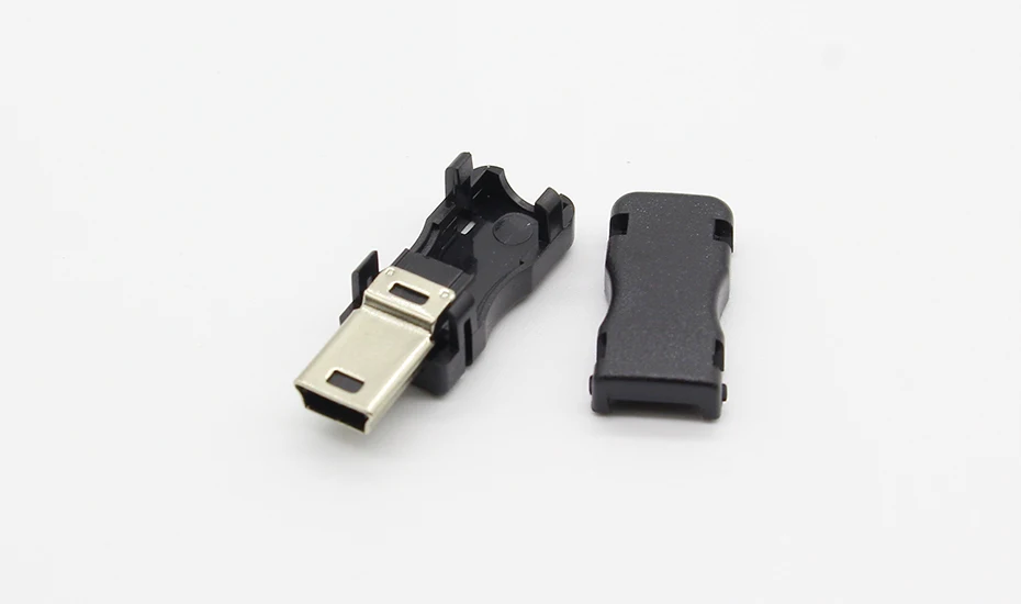 10 шт. Mini USB 5 Pin Т порт штекер разъем и пластиковая крышка для DIY дропшиппинг Лидер продаж