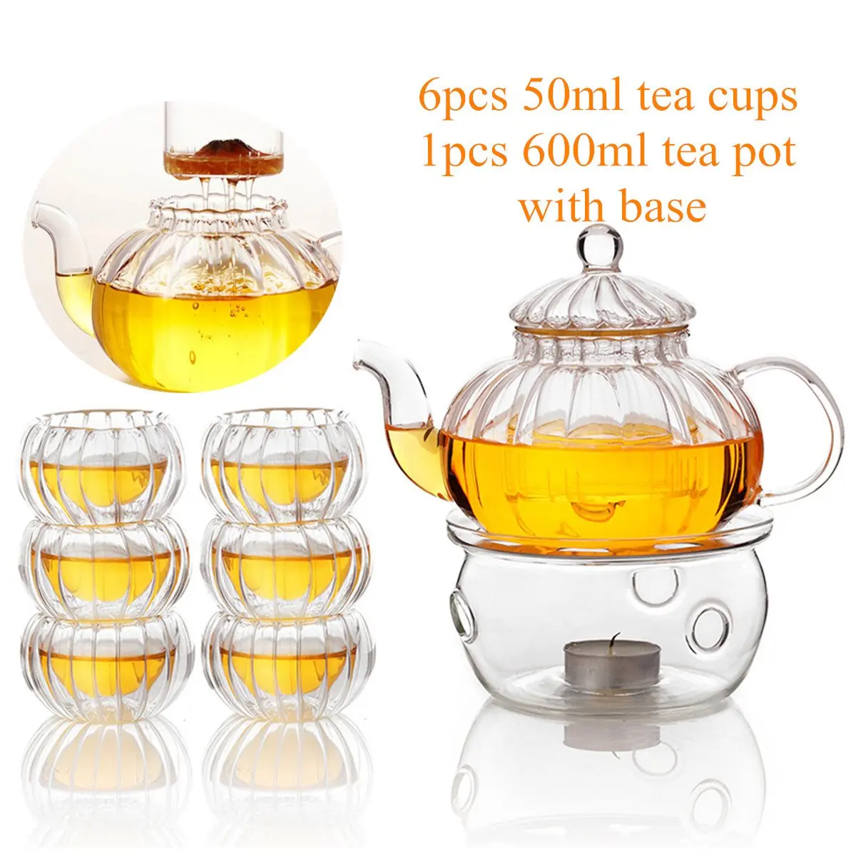 Yellow Classic 6 Cup Ceramic Teapot: Teapots