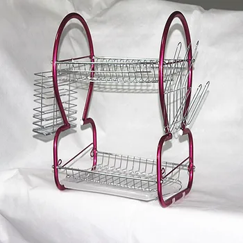 

Kitchen Organizer S Shape Dish Storage Rack Tableware Holder Dish Rack