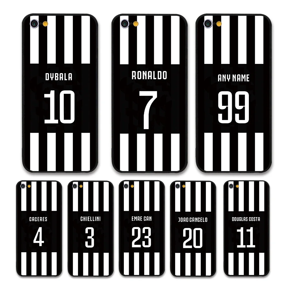 

European Football RONALDO DYBALA KEAN juven FC Jersey style Custom Names and Numbers case for Apple iPhone 7 8 Phones cases