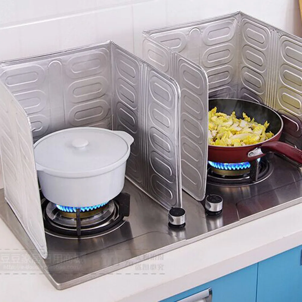 Kitchen Oil Aluminium Foil Plate Gas Stove Oil Splatter Screens Kitchen
