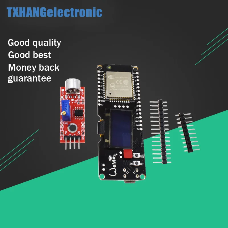 

TTGO ESP32 0.96 OLED Music Spectrum Analyzer Kit NEW ESP-32 development board Module