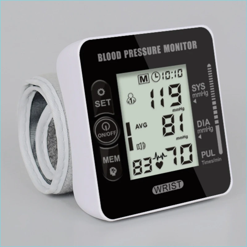 

Home automatic intelligent wrist type electronic blood pressure monitor without voice blood pressure meter