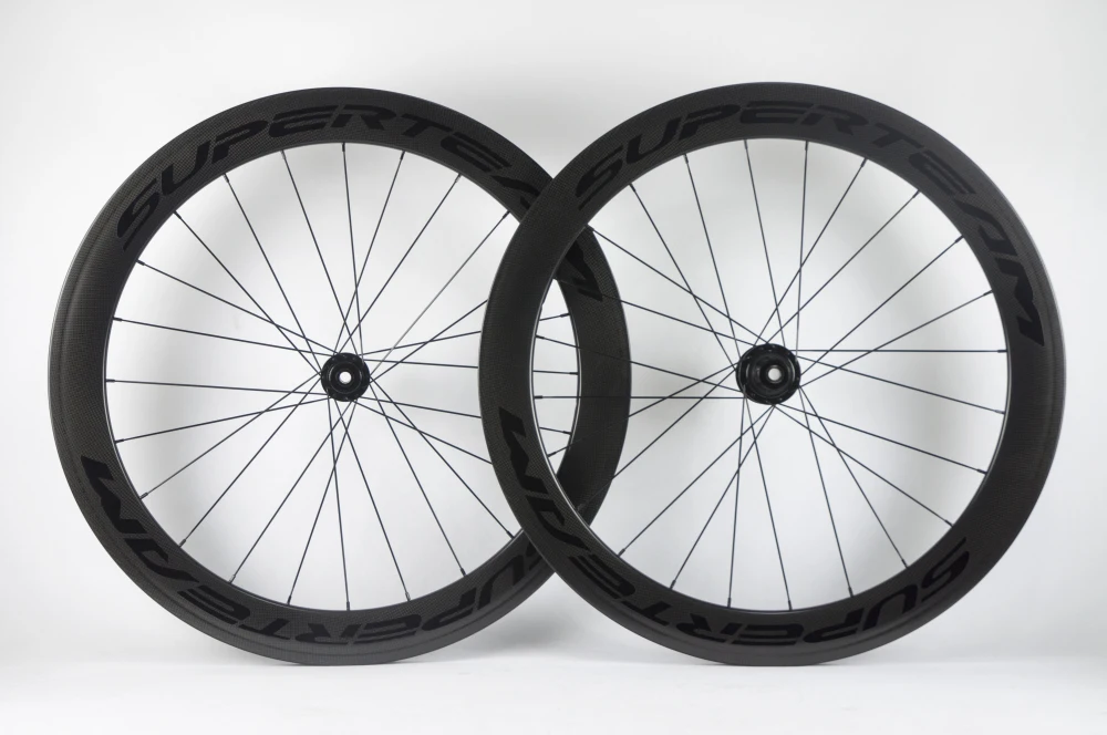

SuperTeam 700C 60mm Carbon Clincher Disc Brake Wheelset 30% matte