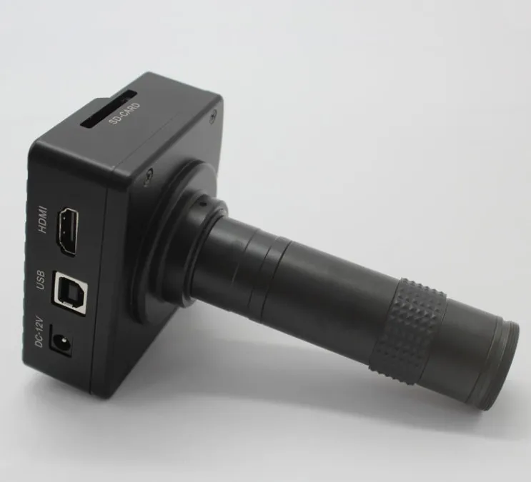 Great vision 5X-100X 16MP 1080 P 60FPS HDMI USB промышленный цифровой микроскоп камера; sd-карта видео хранения фотографий+ 3X-200X c-крепление объектива - Цвет: Great vision 5X-100X