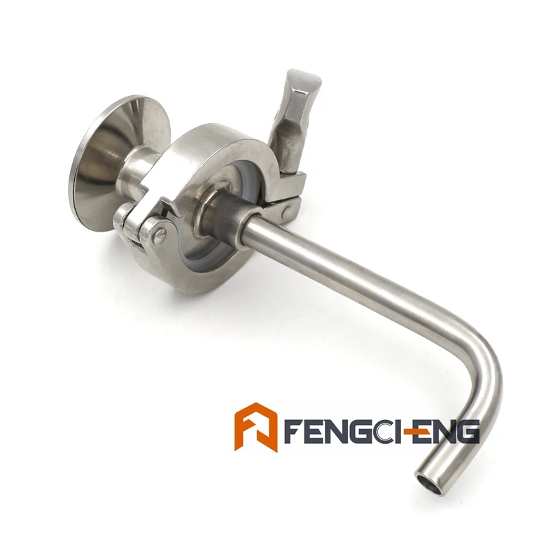 Brew Kettle Beer Tank Dip Tube Kit(tube, Adapter, Clamp & Gasket) 90