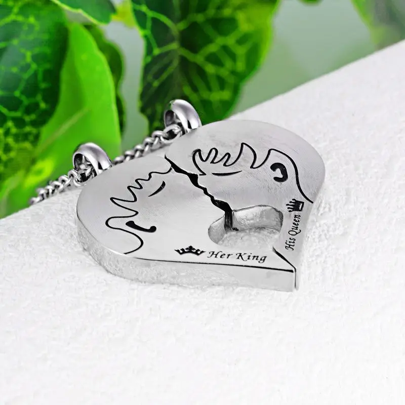 Fate Love ожерелья для пар ее король его королева корона кулон ожерелье из