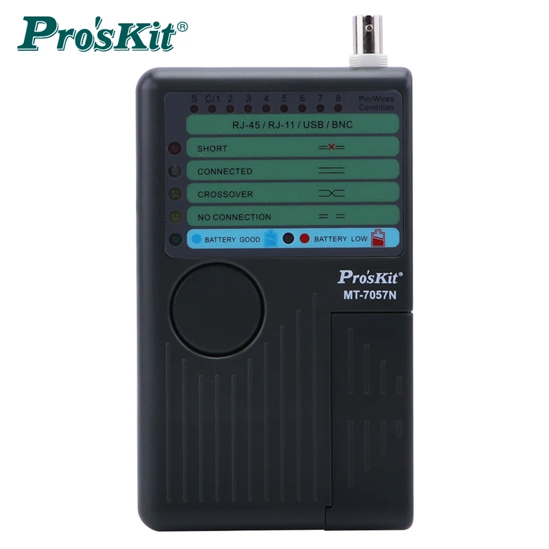 Pro'skit MT-7057N 4 в 1 анализатор сетевого кабеля BNC USB-тестер выключатель цепи искатель