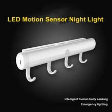 12 Светодиодный движения PIR Сенсор Cabinat свет Батарея светодиодный ночник, для дома освещения Автоматическое включение/Off настенный светильник для Ванная Комната Лестница в прихожей