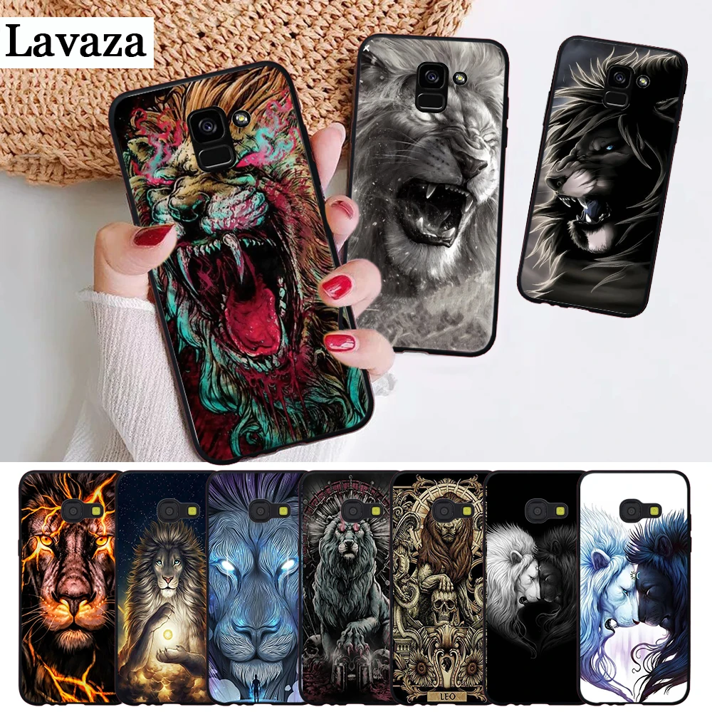 

Lavaza cool lion animal Cub Luxury Silicone Case for Samsung A3 A5 2016 2017 A6 Plus 2018 A7 A8 A9 A10 A30 A40 A50 A70 J6