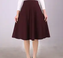 Women new autumn and winter plaid skirts High waist was thin a word skirt