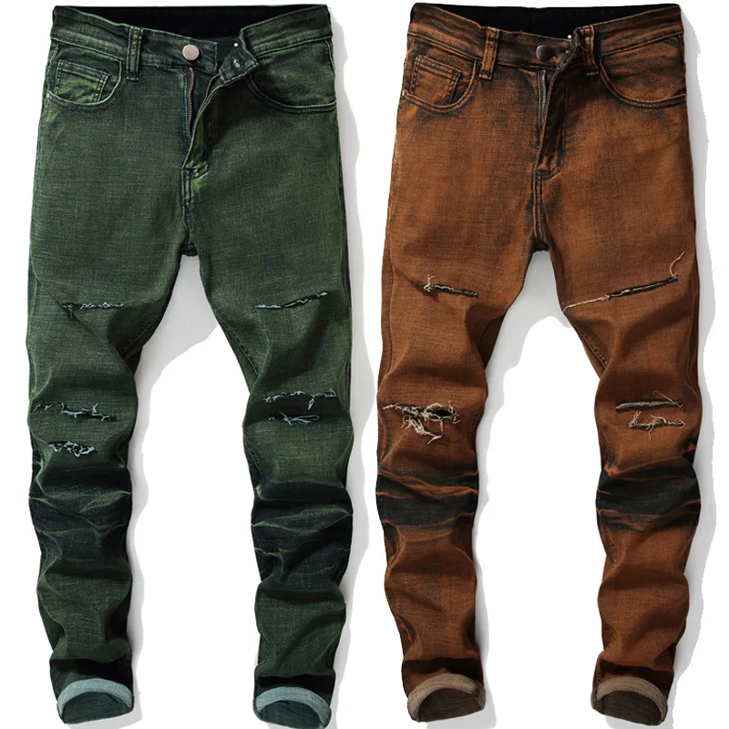 dark green denim