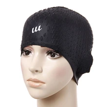 1pc Hot Sale Silicon Swimming Caps Protect Ear Swimming Hat for Men and Women